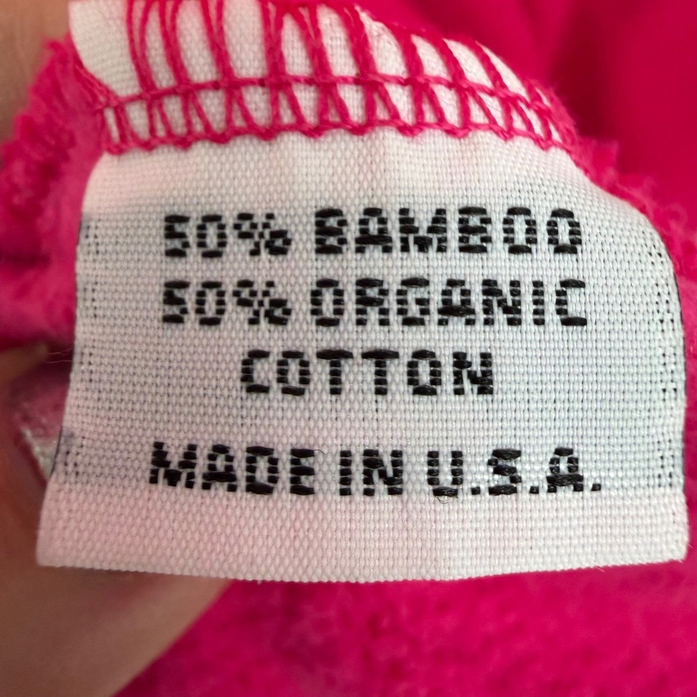 Bryn Walker Tunic Women OS Pink Bell Sleeve Bamboo Organic Cotton Ruffle Top - Picture 4 of 8